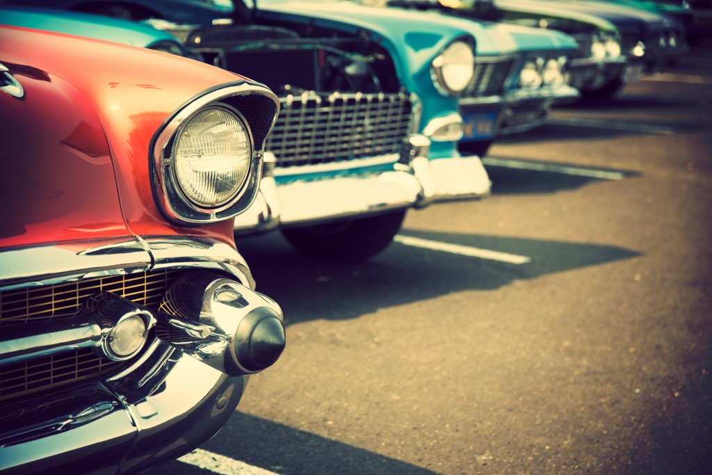 front end of classic cars