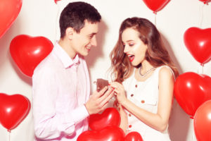 valentines date couple